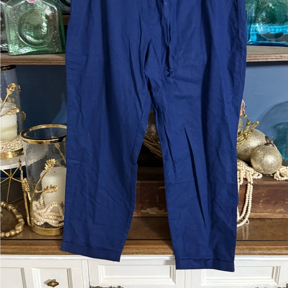 J. Crew Factory Women's Blue Cropped Pants
